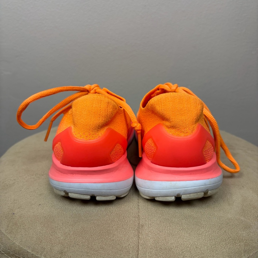 Under Armour Threadborne Slingflex Running Shoes Neon Orange Coral Women's 9.5 - Picture 9 of 15